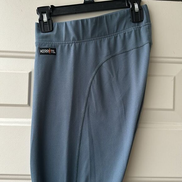 Kerrits Flowrise Knee Patch Performance Tight – Blue Shadow Size L - Picture 9 of 9